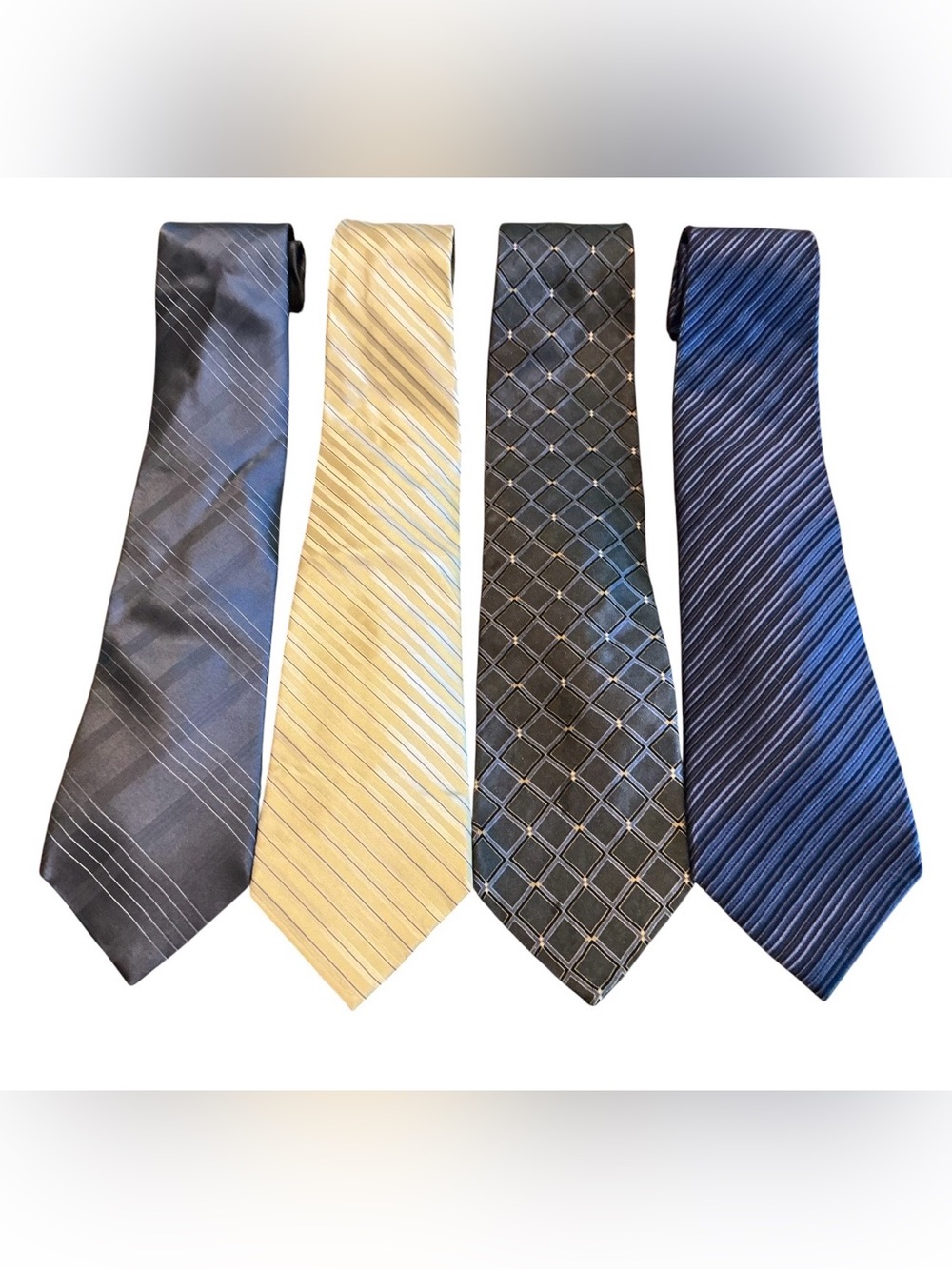 Perry Ellis Portfolio Bill Blass Tasso Elba Men’s 100% Silk Tie Lot of 4